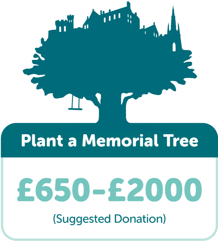Plant a Memorial Tree with TreeTime. Suggested donation £650-£2000.
